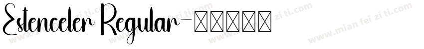 Estenceler Regular字体转换